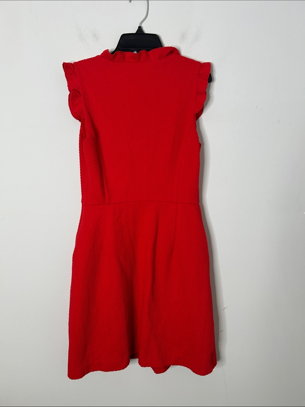 Anthropologie Tabitha Red Ruffle Textured Dress - Picture 6 of 6